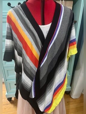 Cabi Serape/Poncho Rainbow Stripe Style #5990, XS/S